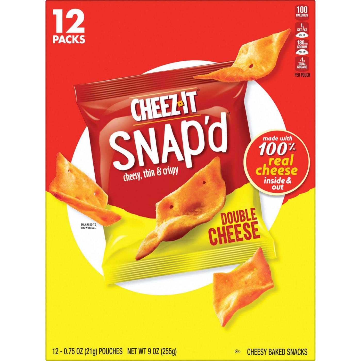 Cheez-It Double Cheese Cheese Cracker Chips; image 2 of 4