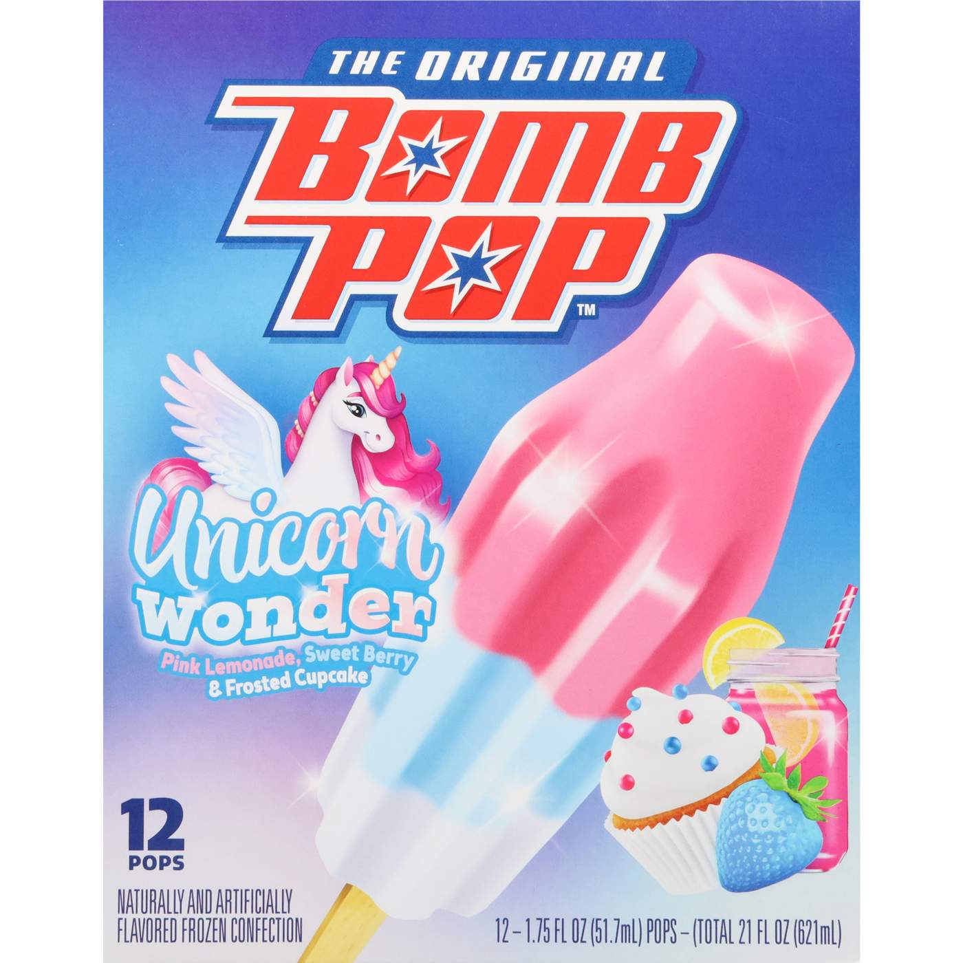 Bomb Pop Unicorn Wonder Ice Pops; image 1 of 2