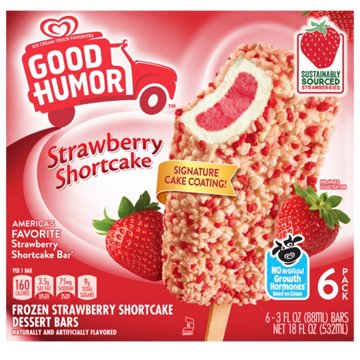 Good Humor Strawberry Shortcake Frozen Dessert Bars