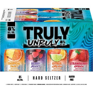 Truly Unruly Hard Seltzer Variety 12 pk Cans, 12 oz