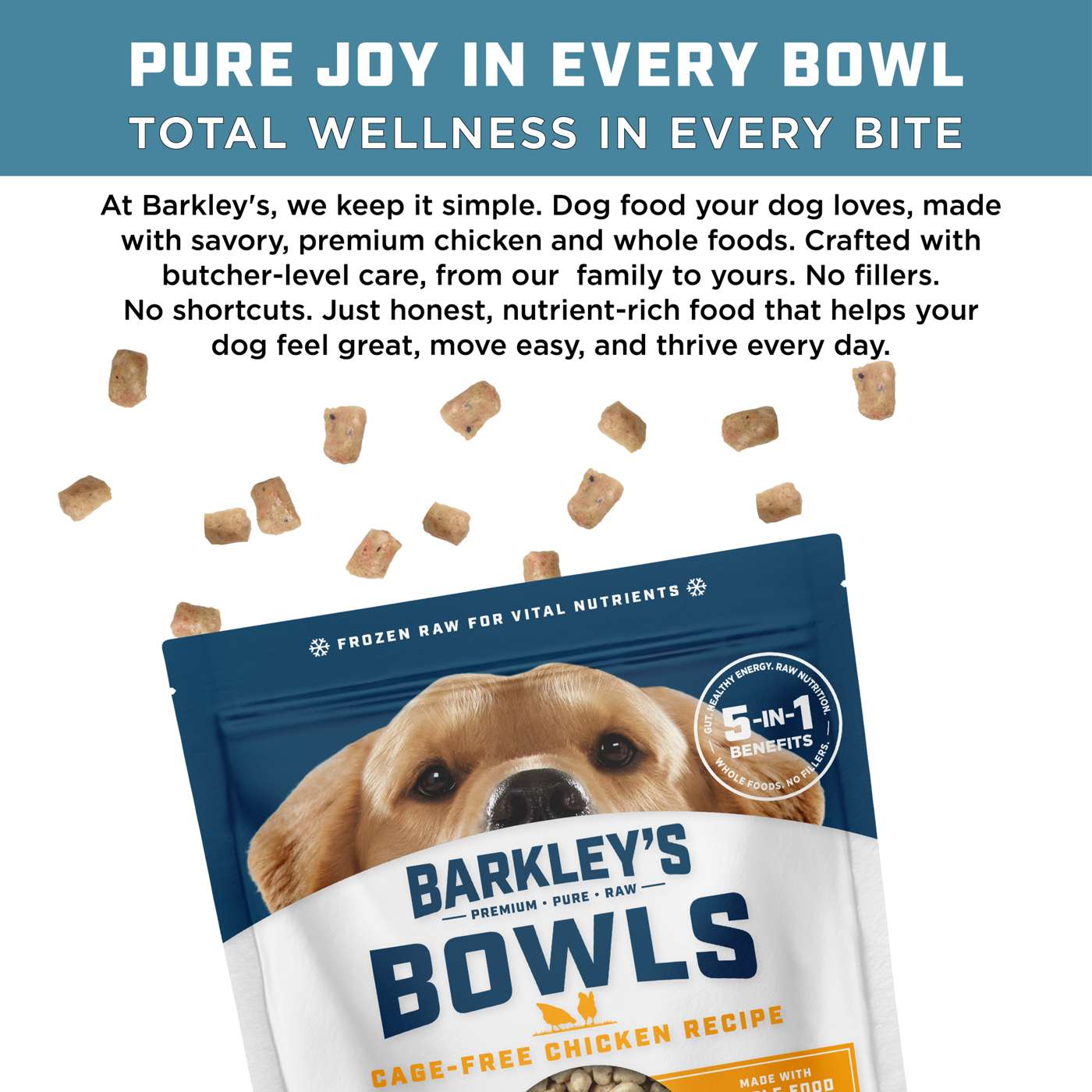 Barkley's Bag Raw Frozen Chicken Bowl - Raw Frozen Dog Food; image 4 of 5