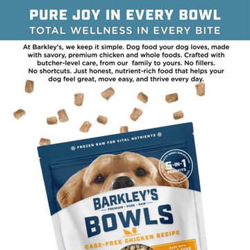 Barkley's Bag Raw Frozen Chicken Bowl - Raw Frozen Dog Food