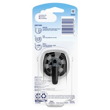 Febreze Auto Vent Clip Air Freshener - Noir