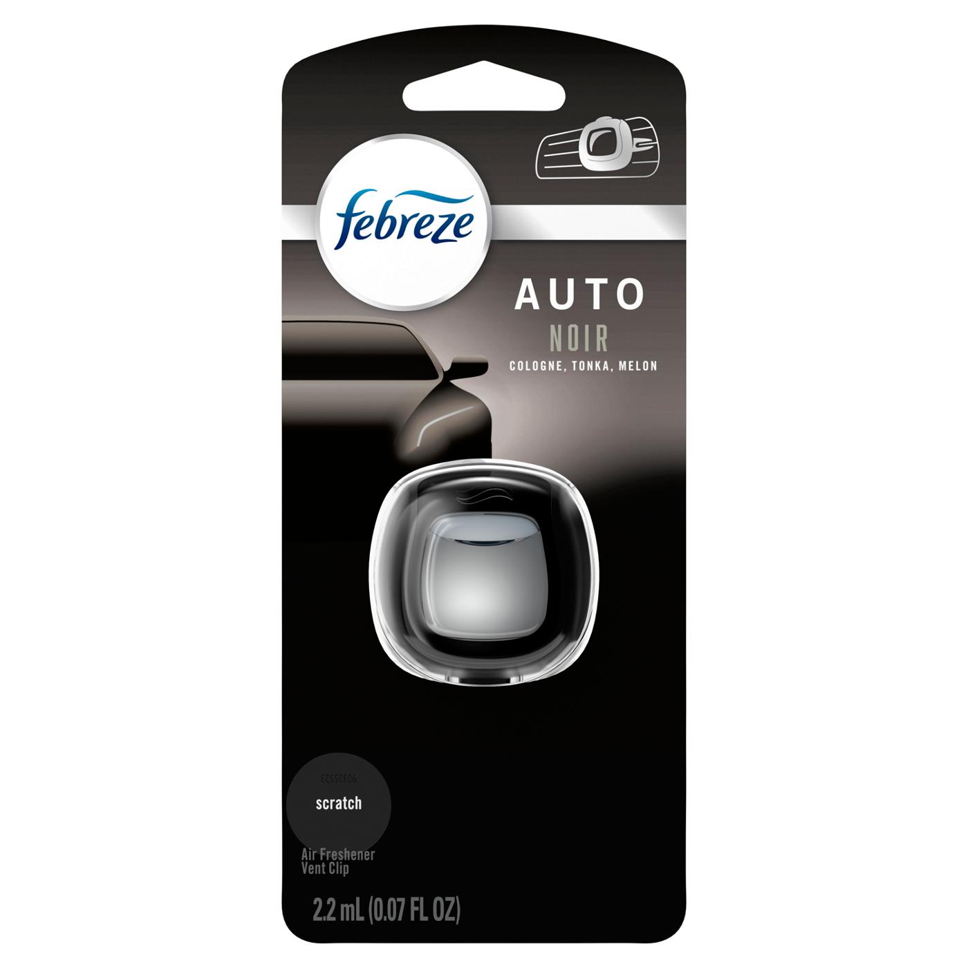 Febreze Auto Vent Clip Air Freshener - Noir; image 7 of 8