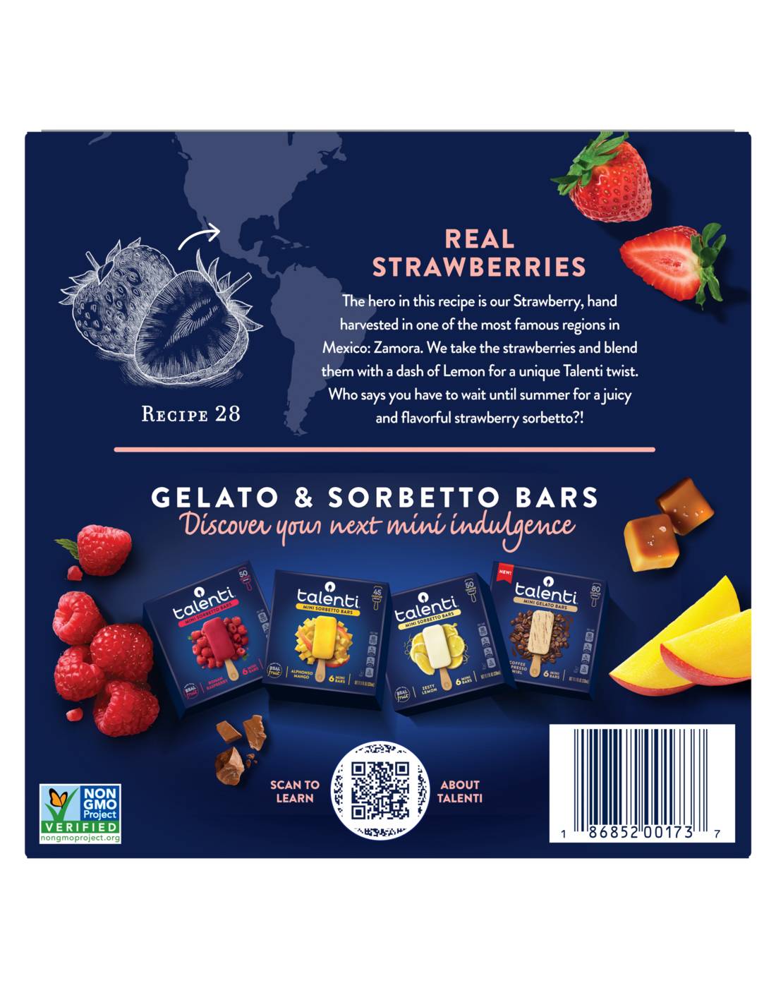 Talenti Summer Strawberry Mini Sorbetto Bars; image 3 of 3