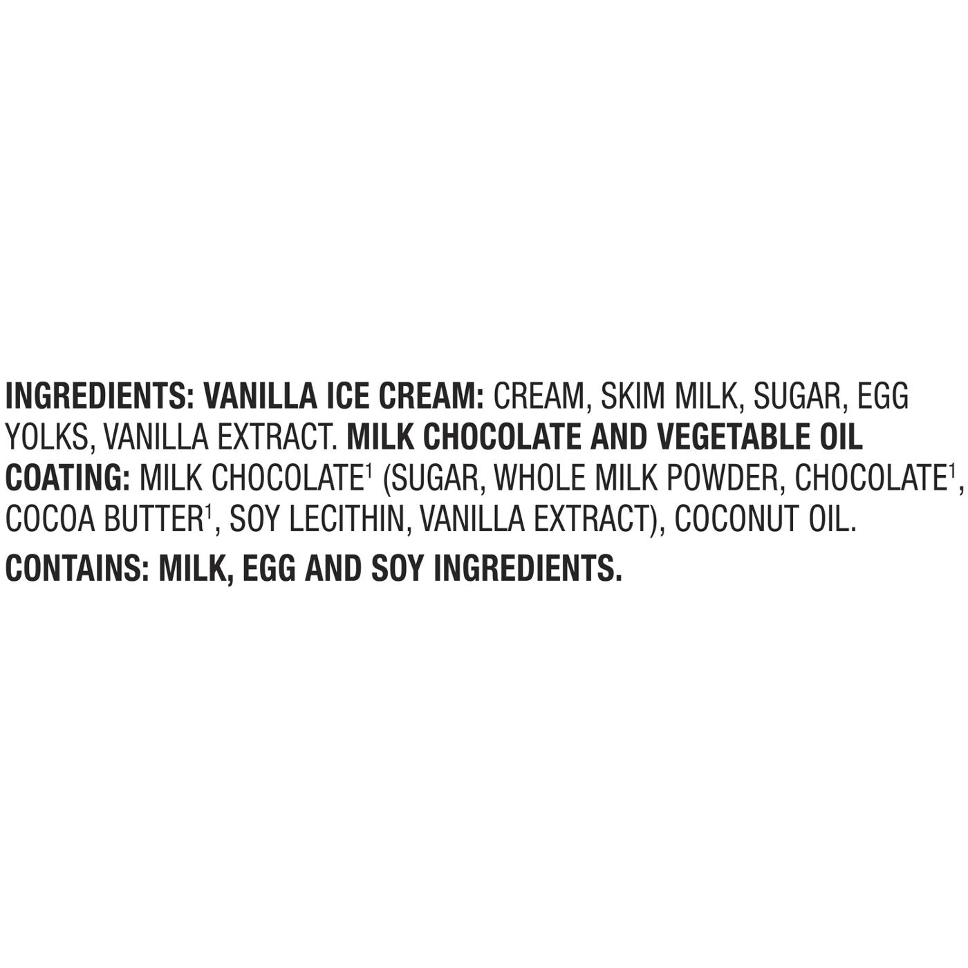Haagen-Dazs Vanilla Milk Chocolate Ice Cream Bars; image 3 of 5