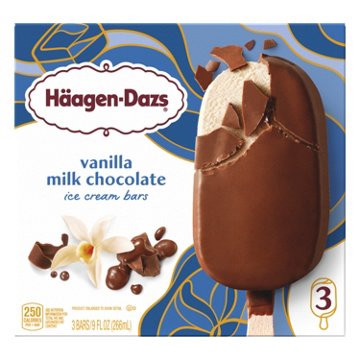 Häagen-Dazs Vanilla Milk Chocolate Ice Cream Bars