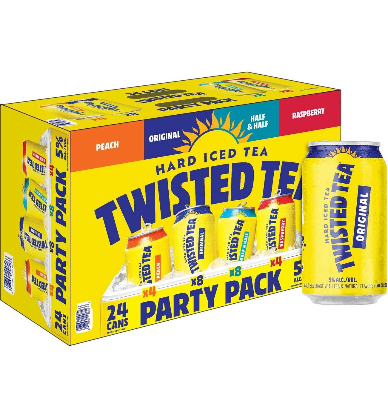 Twisted Tea Hard Iced Tea Party Pack Variety 24 pk Cans; image 1 of 5