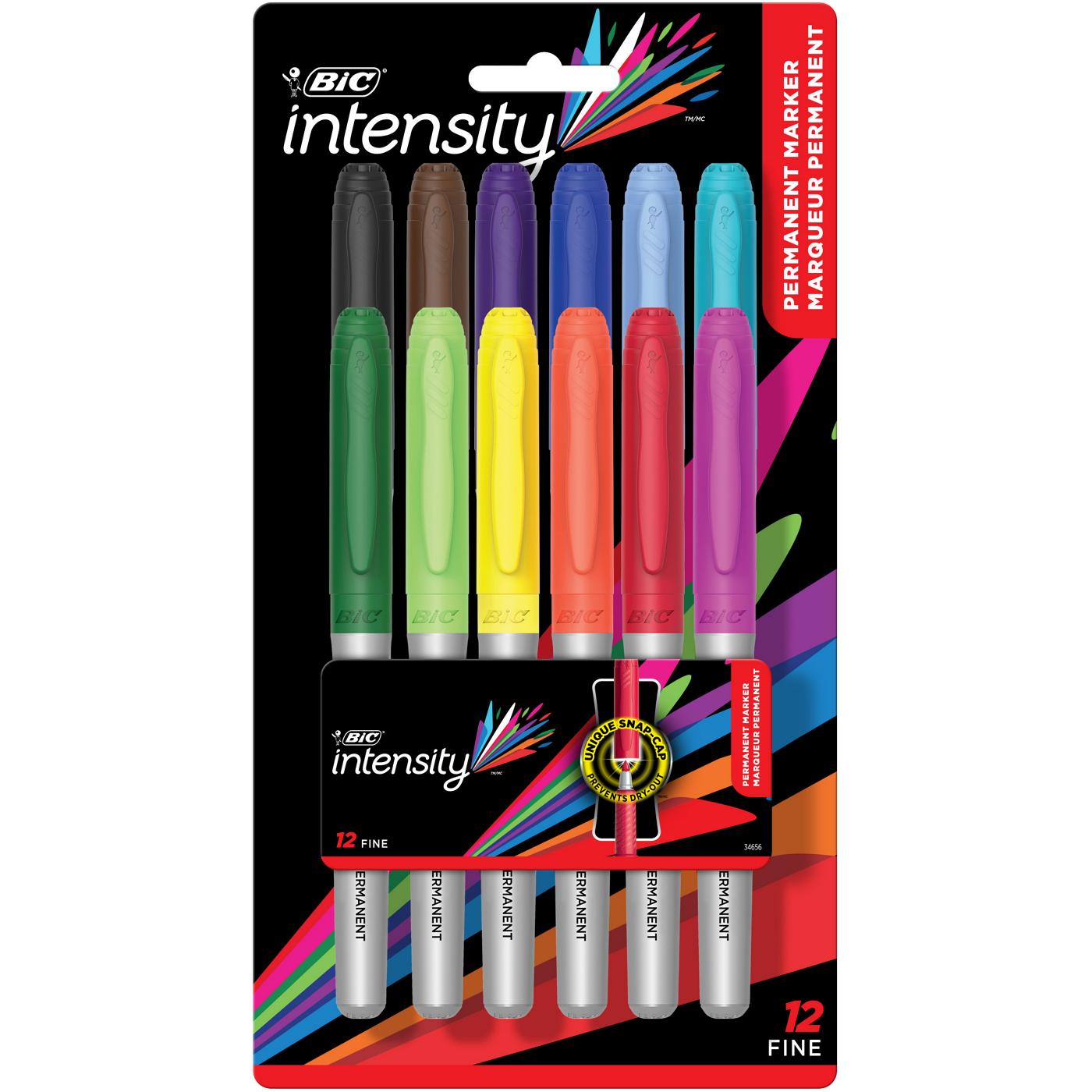 BIC Intensity Fine Point Permanent Markers - Assorted Ink; image 1 of 2