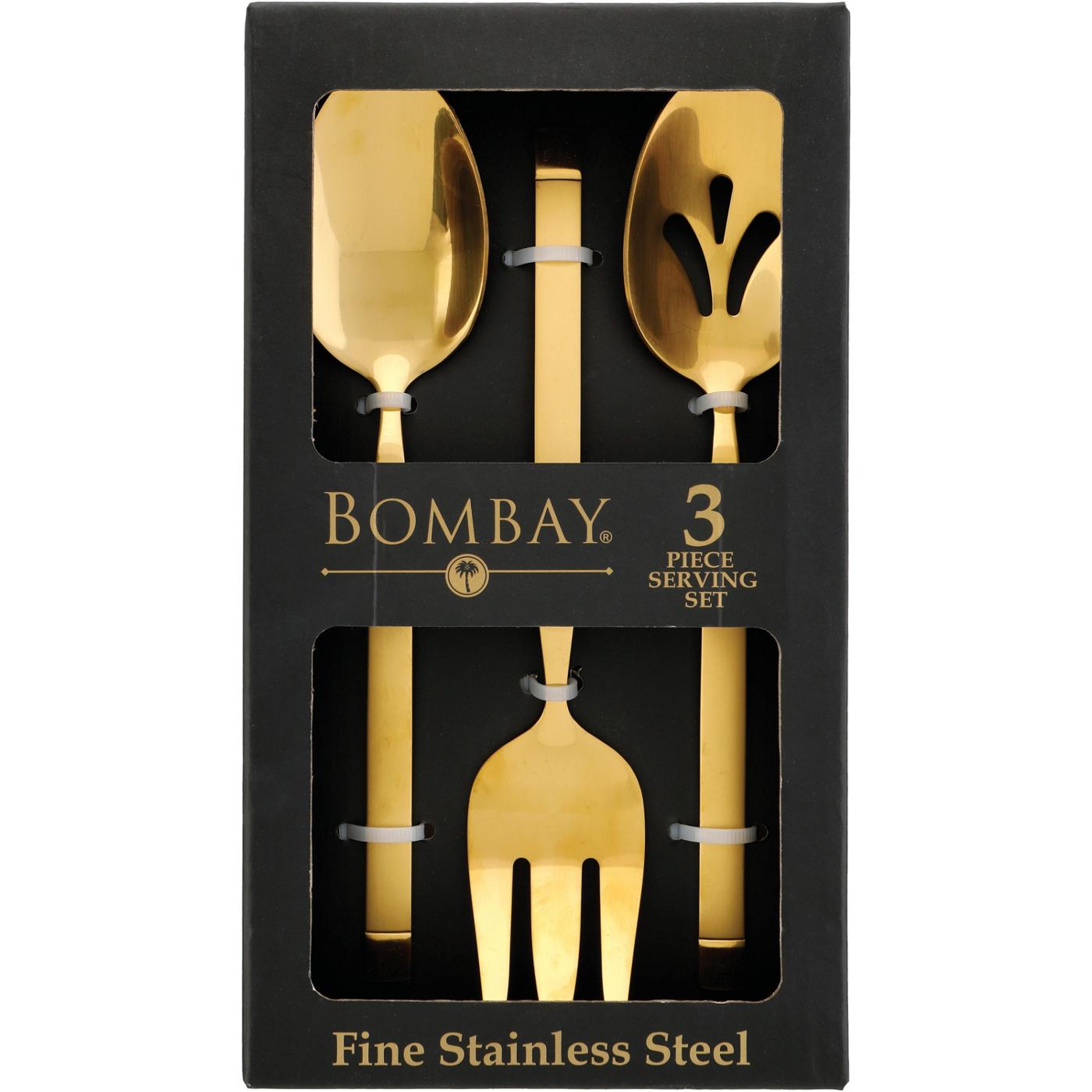 Bombay Fine Stainless Steel Serving Set - Gold; image 1 of 2