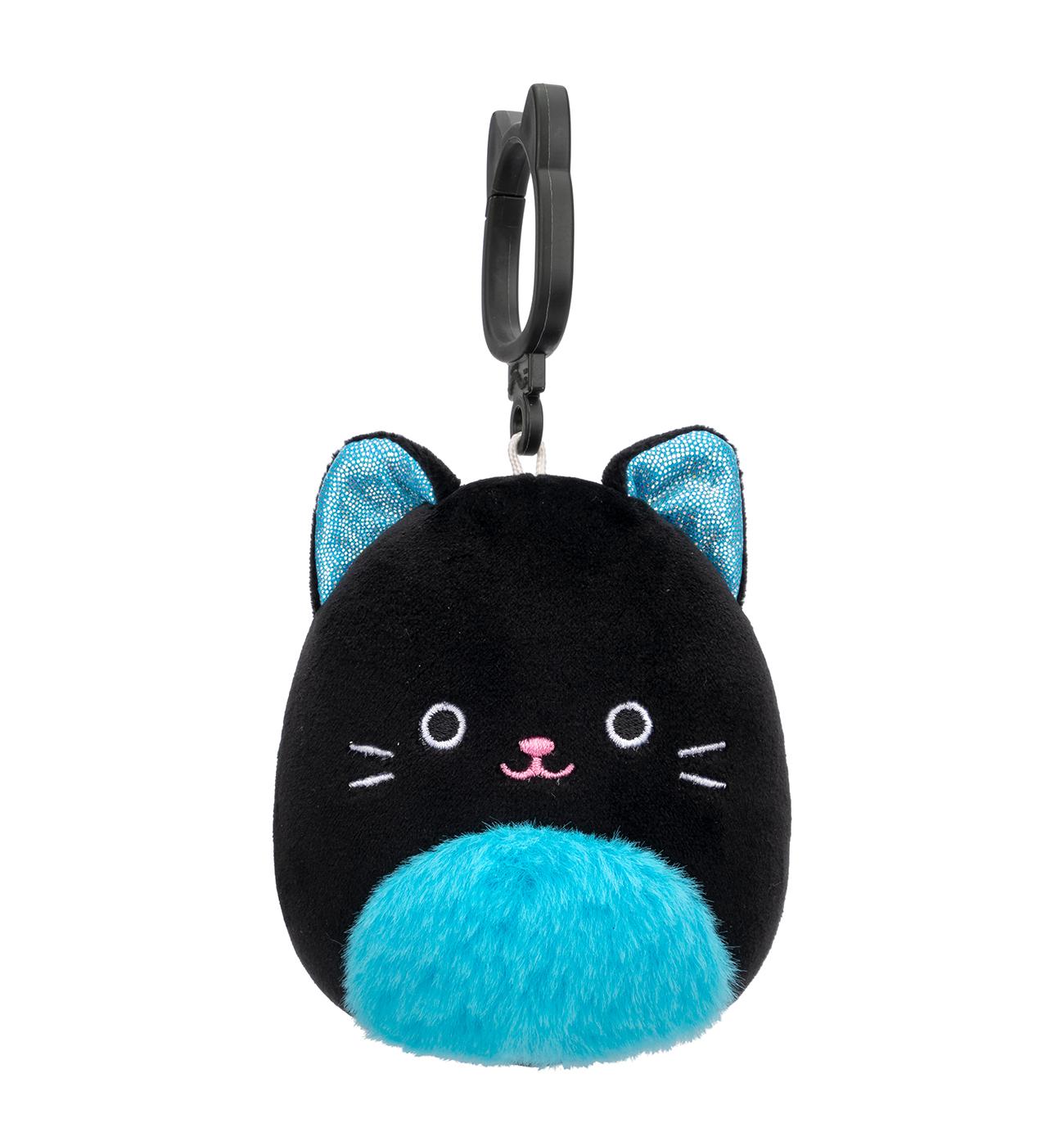 Squishmallows Black Cat Halloween Clip-On Plush; image 1 of 2