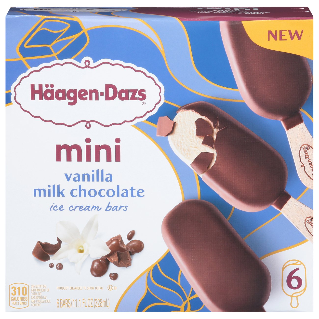 Haagen-Dazs Vanilla Milk Chocolate Mini Ice Cream Bars - Shop Bars ...