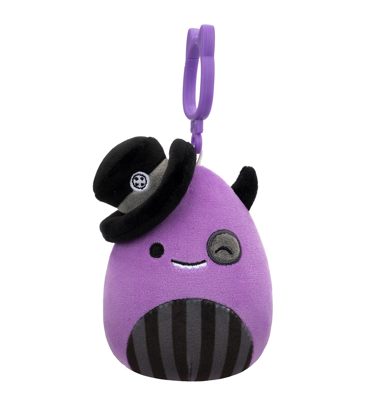 Squishmallows Purple Monster Halloween Clip-On Plush; image 1 of 3