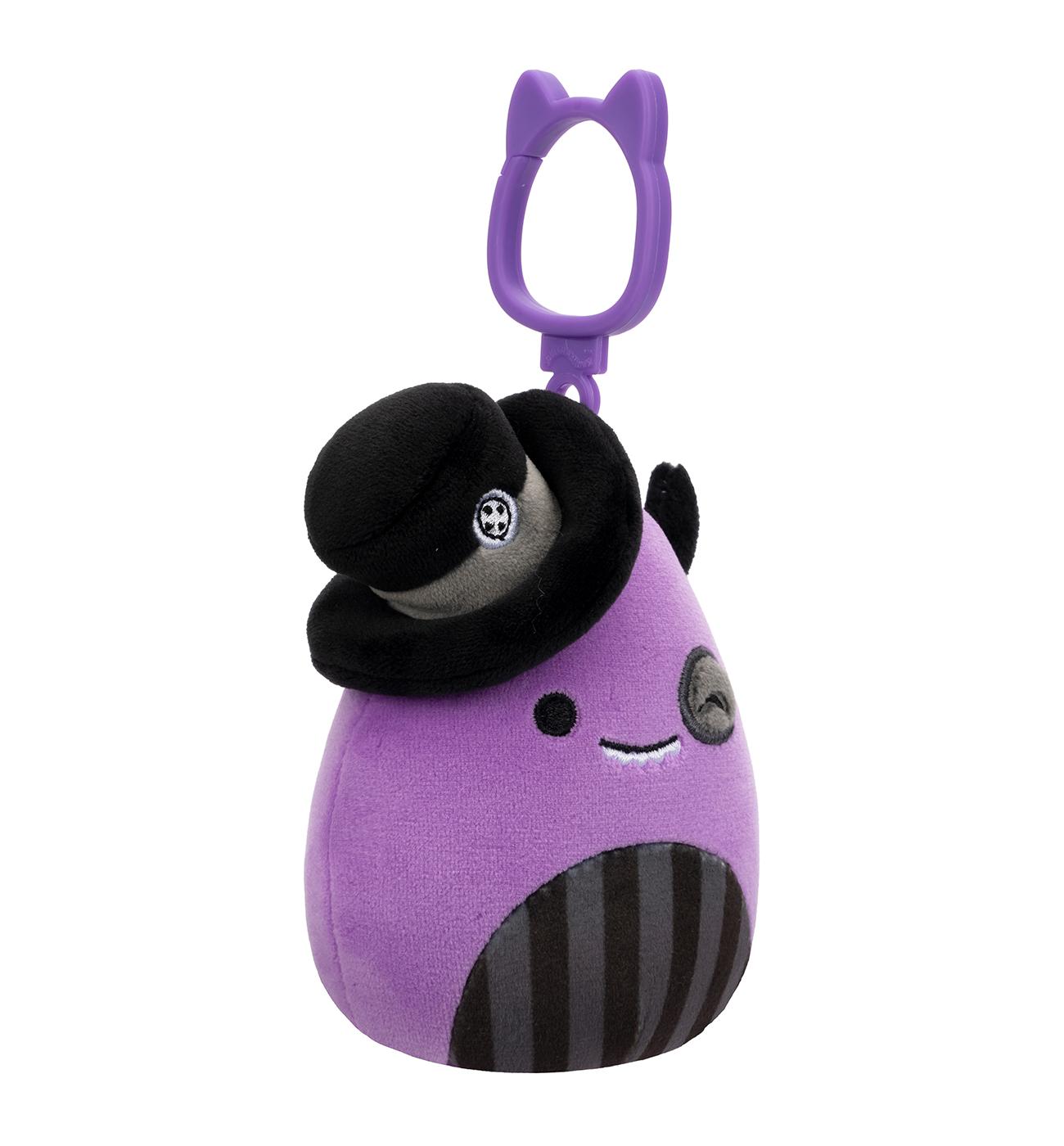 Squishmallows Purple Monster Halloween Clip-On Plush; image 2 of 3