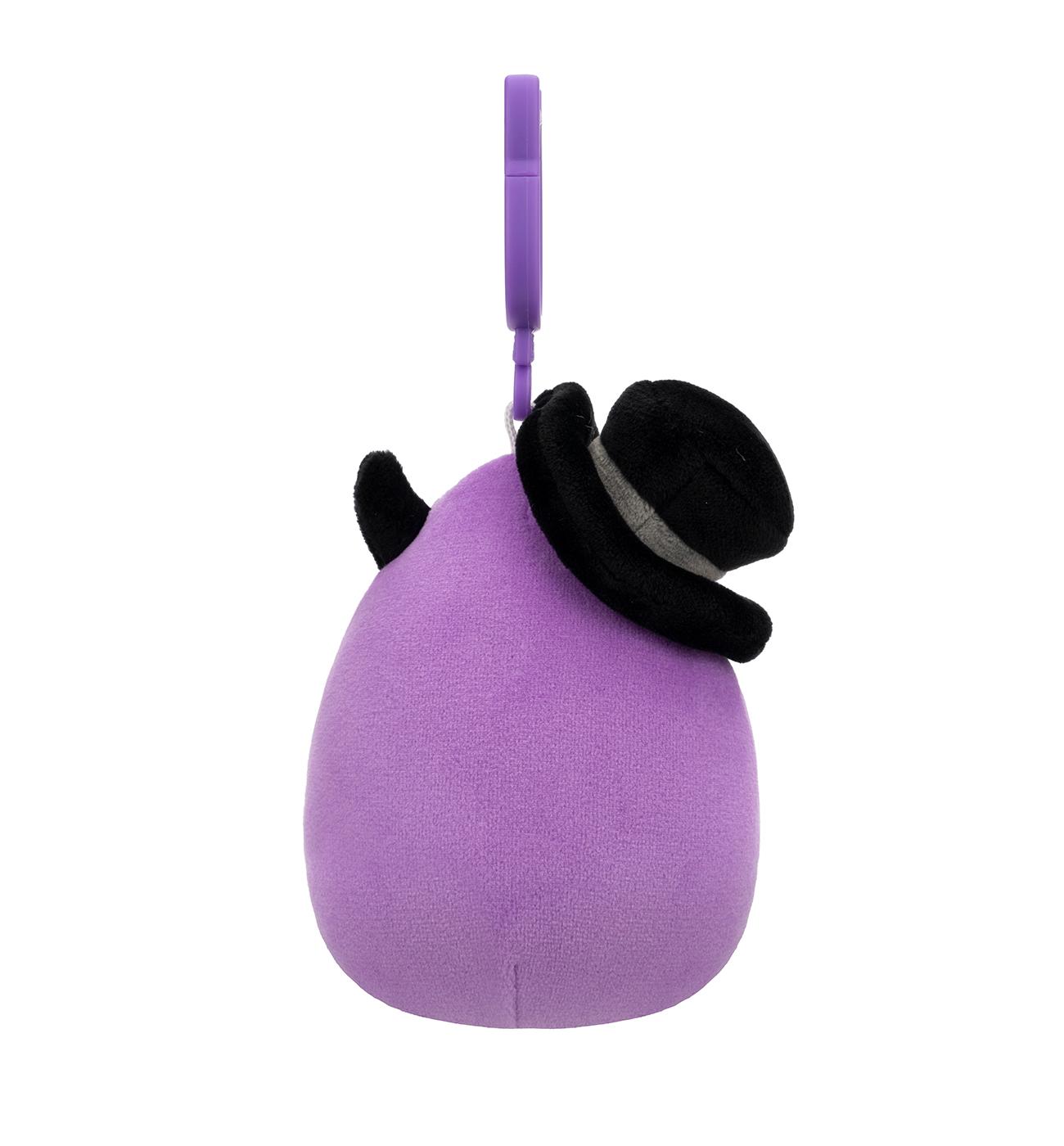 Squishmallows Purple Monster Halloween Clip-On Plush; image 3 of 3