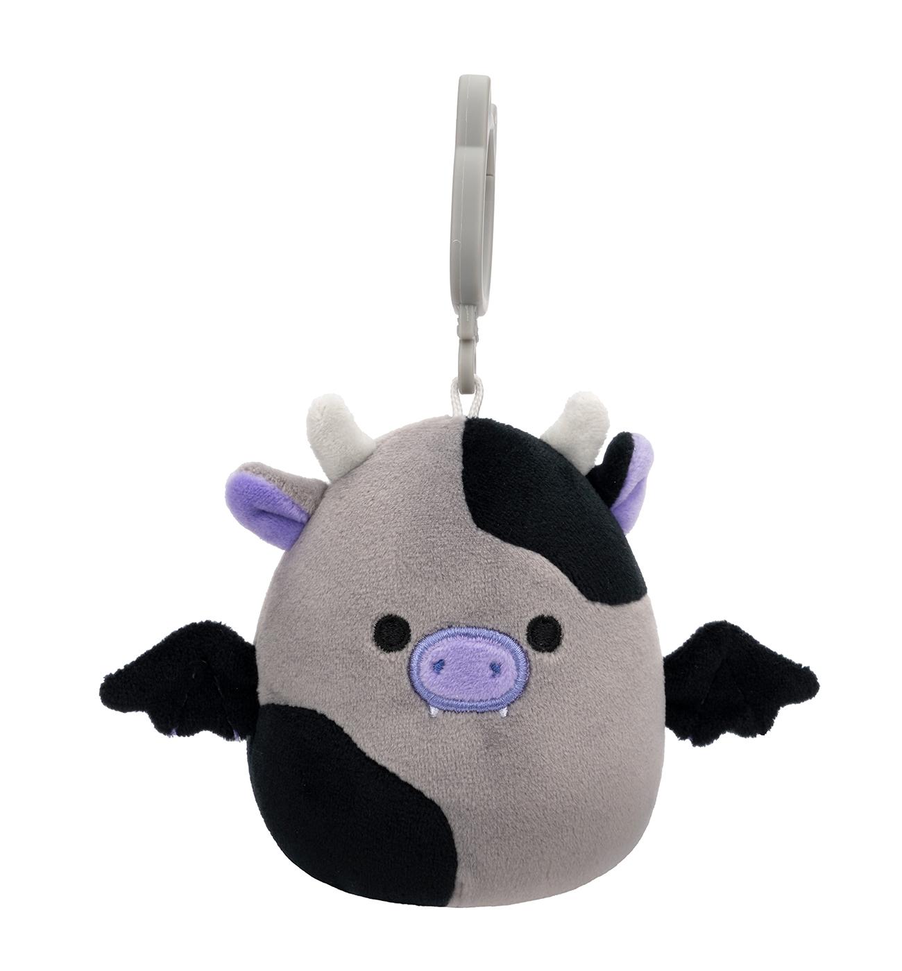 Squishmallows Cow Bat Halloween Clip-On Plush; image 1 of 3