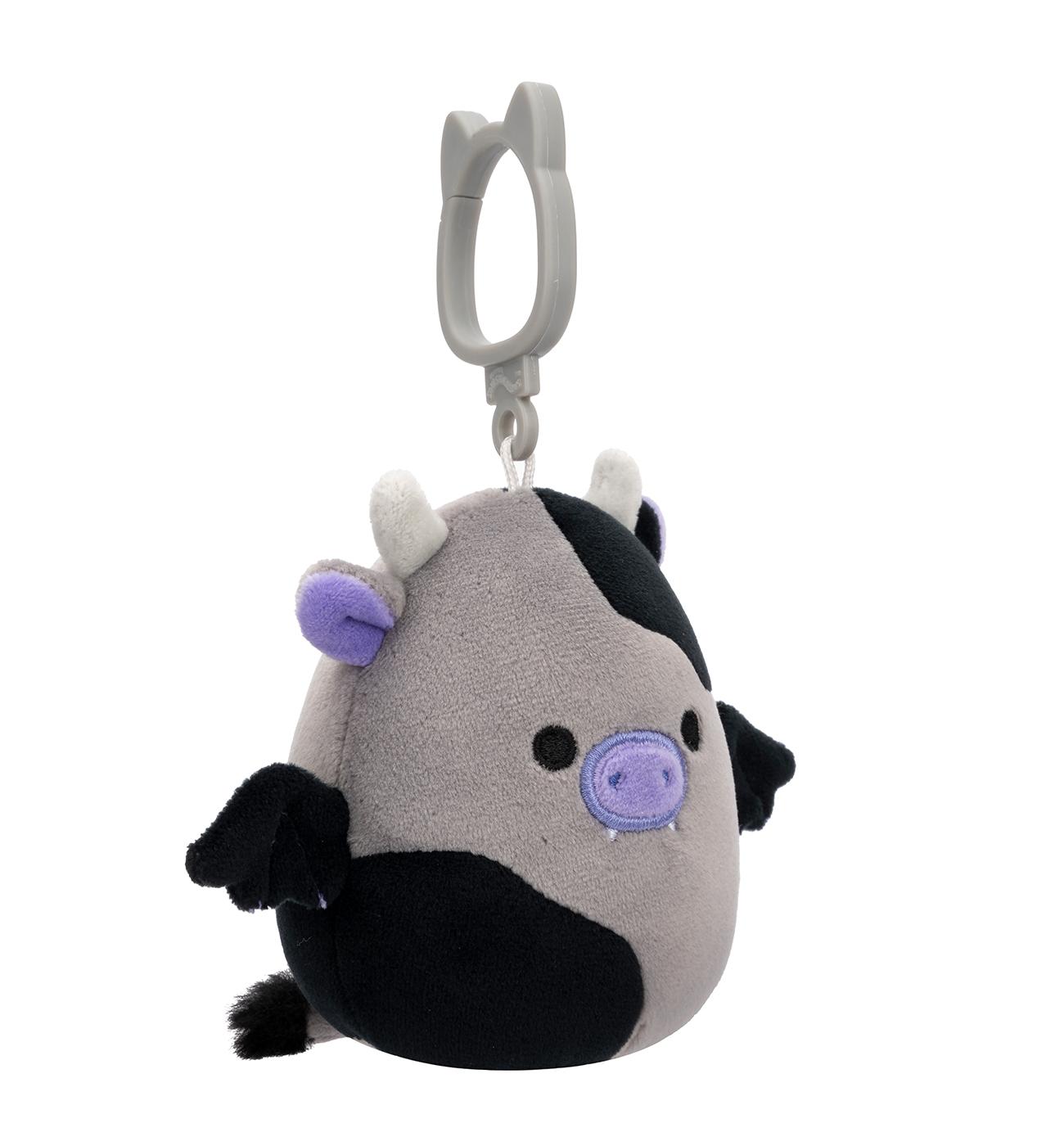 Squishmallows Cow Bat Halloween Clip-On Plush; image 2 of 3