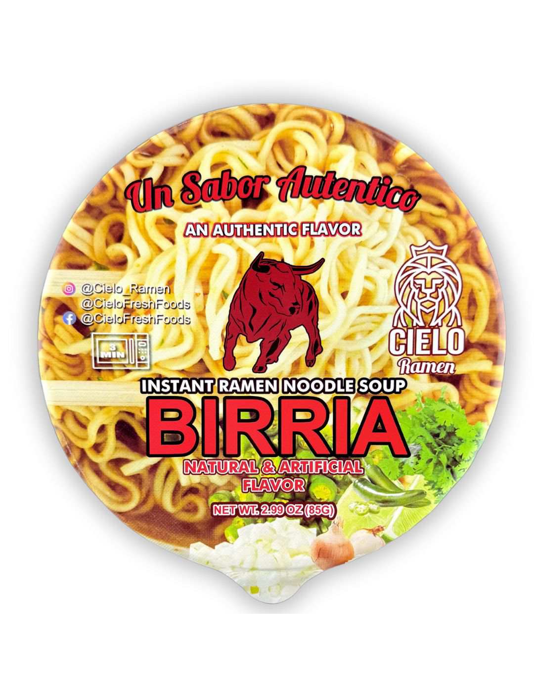 Cielo Fresh Foods Birria Instant Ramen Noodles; image 3 of 5