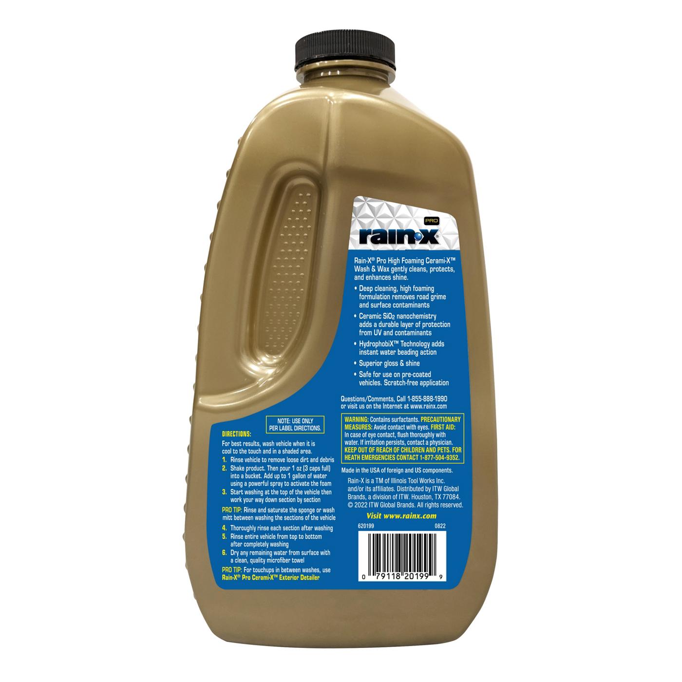 RainX Pro High Foaming CeramiX Wash & Wax Shop Automotive cleaners