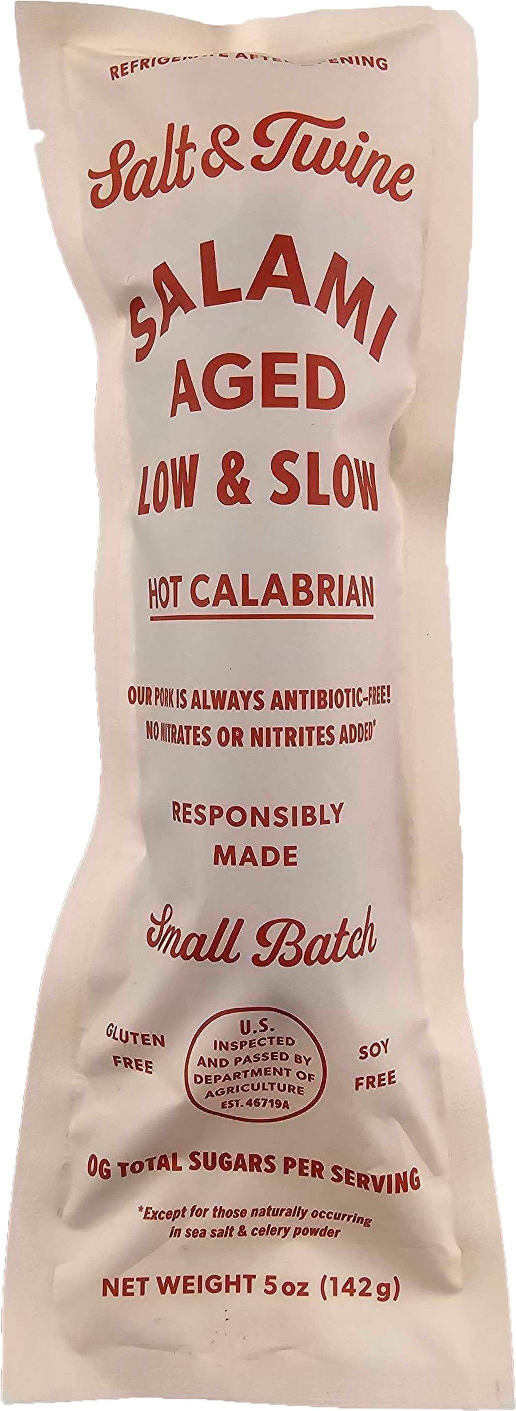 Salt & Twine Hot Calabrian Salami , 5 oz | Central Market