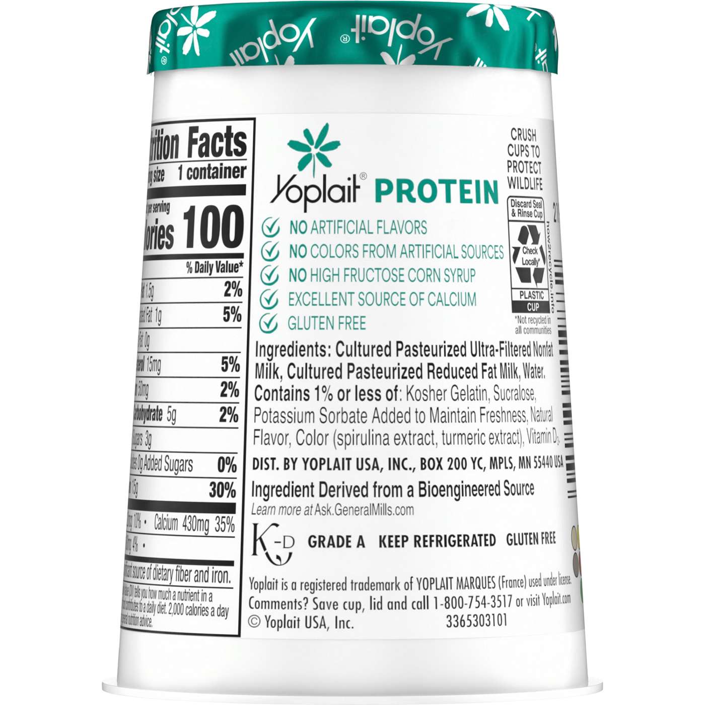 Yoplait 15g Protein Key Lime Yogurt; image 4 of 4