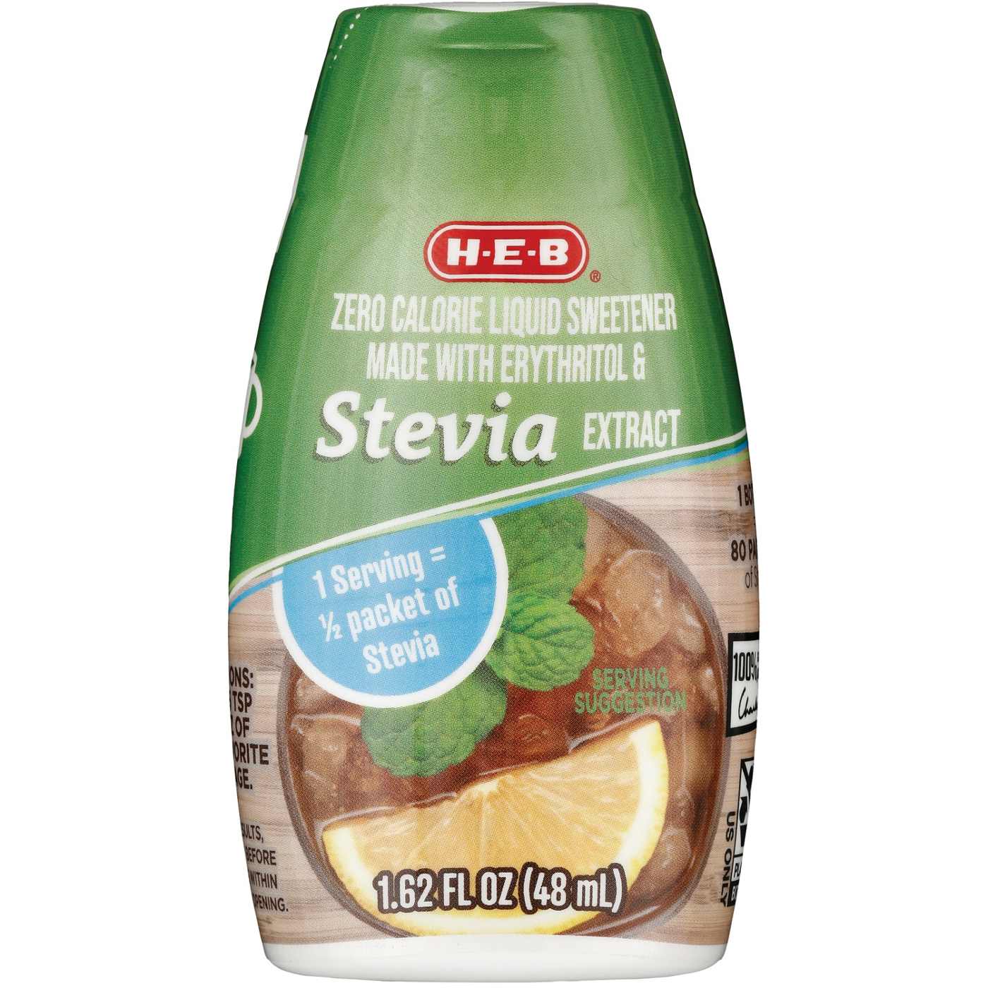 H-E-B Zero Calorie Liquid Stevia Blend Sweetener; image 1 of 2