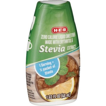 H-E-B Zero Calorie Liquid Stevia Blend Sweetener, 1.62 oz