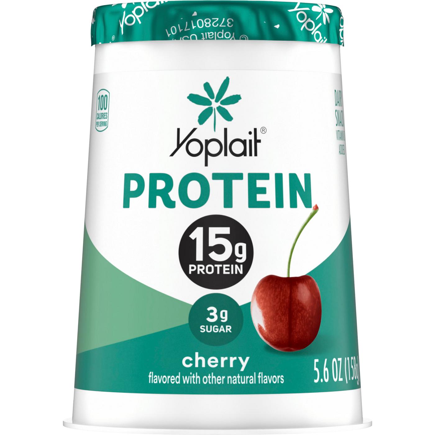 Yoplait 15g Protein Cherry Yogurt; image 1 of 4