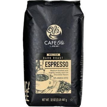 CAFE Olé by H-E-B Whole Bean Dark Roast Espresso Coffee