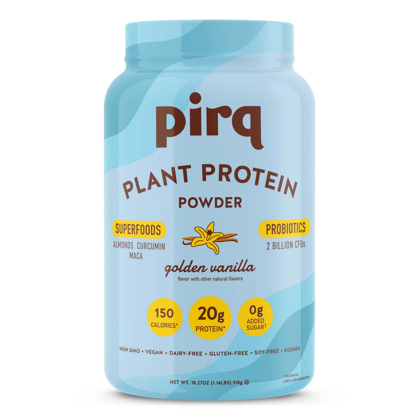 Pirq 20g Plant Protein Powder + Superfoods & Probiotics - Vanilla; image 1 of 5