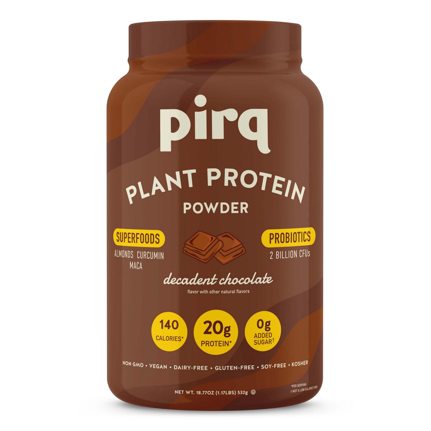 Pirq 20g Plant Protein Powder + Superfoods & Probiotics - Chocolate; image 1 of 5