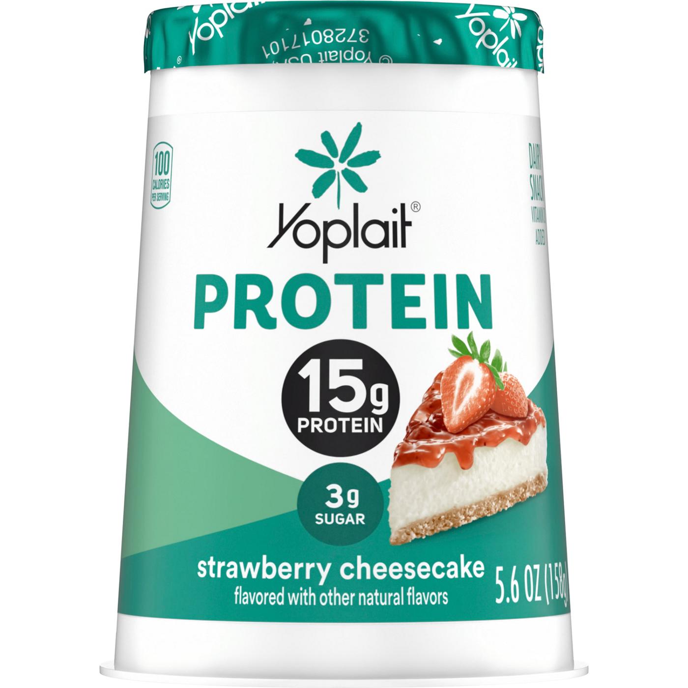 Yoplait 15g Protein Strawberry Cheesecake Yogurt; image 1 of 4