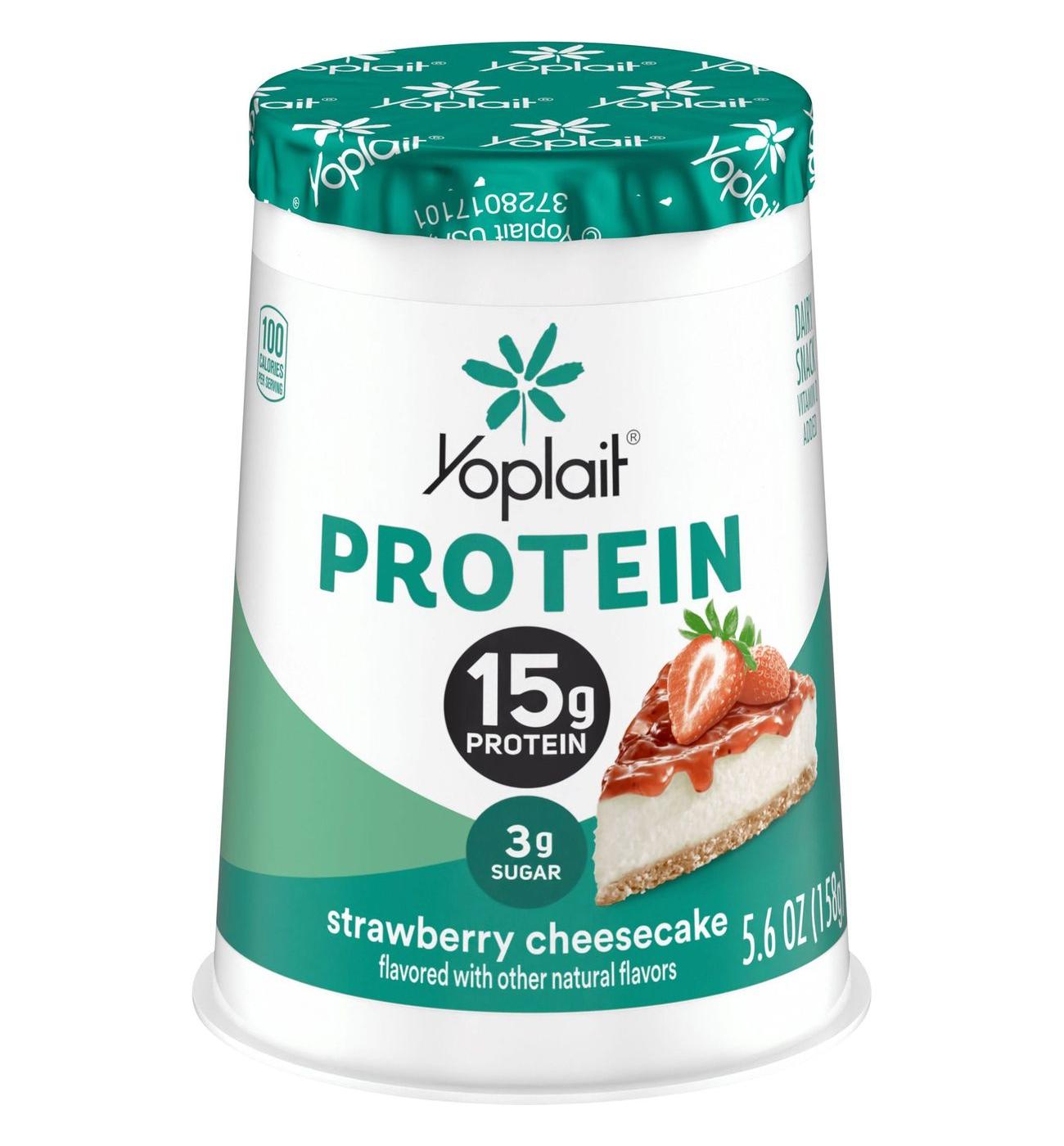 Yoplait 15g Protein Strawberry Cheesecake Yogurt; image 1 of 4