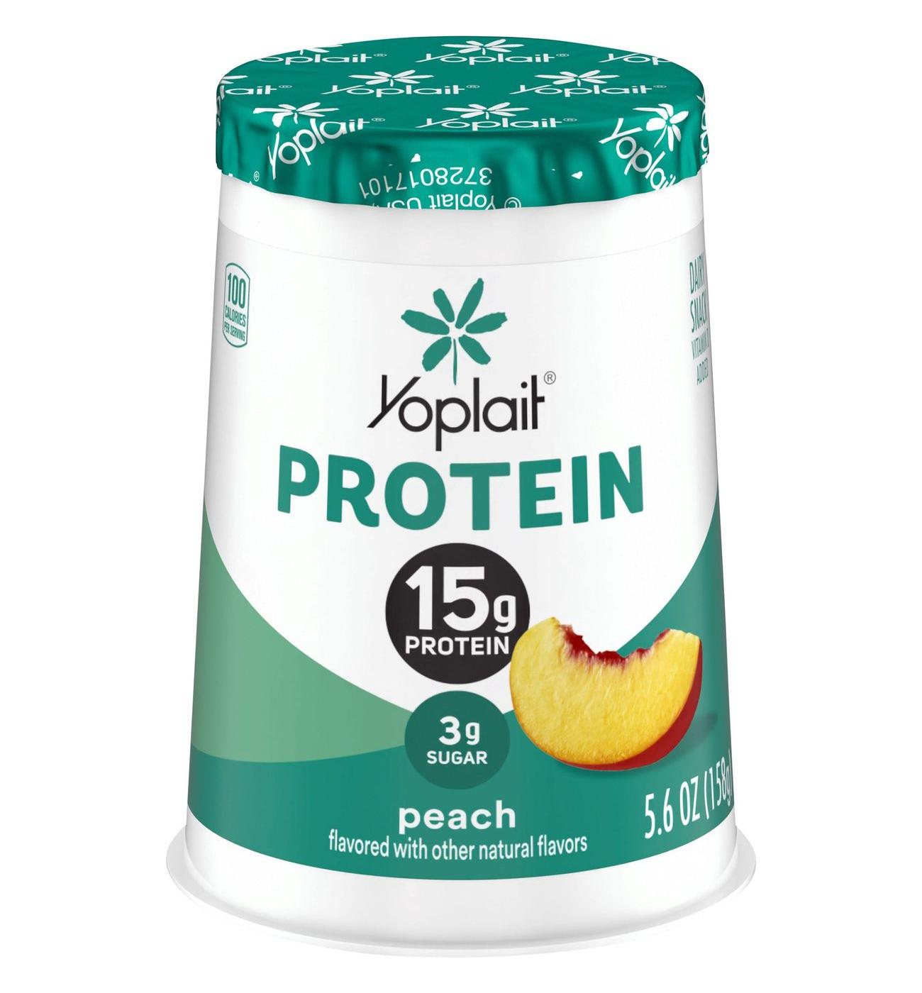 Yoplait 15g Protein Peach Yogurt; image 1 of 5