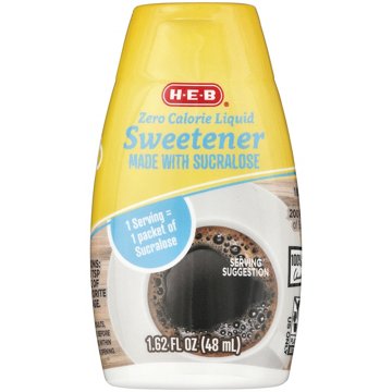 H-E-B Zero Calorie Liquid Sucralose Sweetener, 1.62 oz