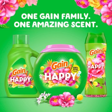 Gain Happy In-Wash Scent Booster Beads - Hibiscus Hula, 24 oz