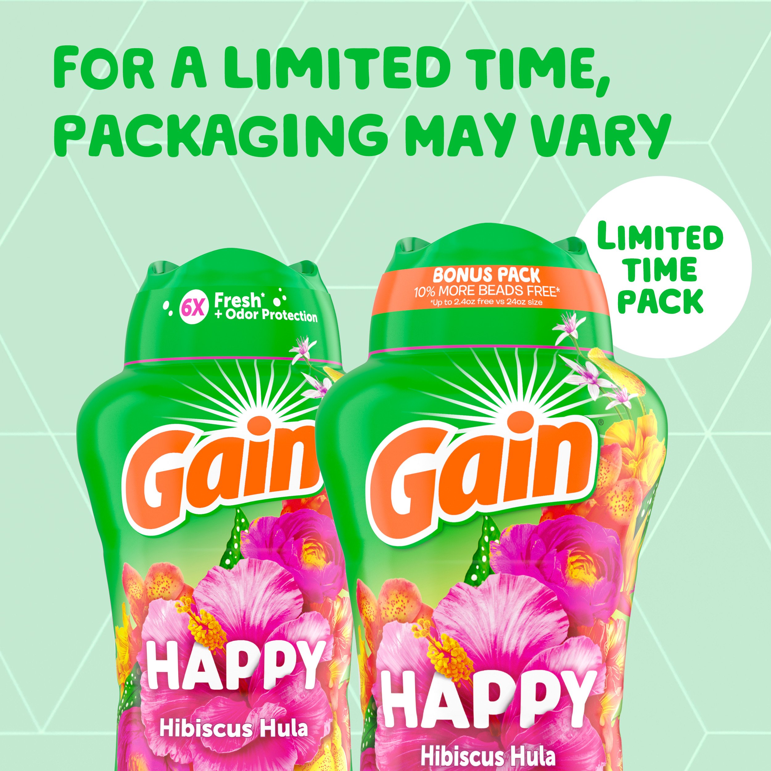 Gain Happy In-Wash Scent Booster Beads - Hibiscus Hula - Shop