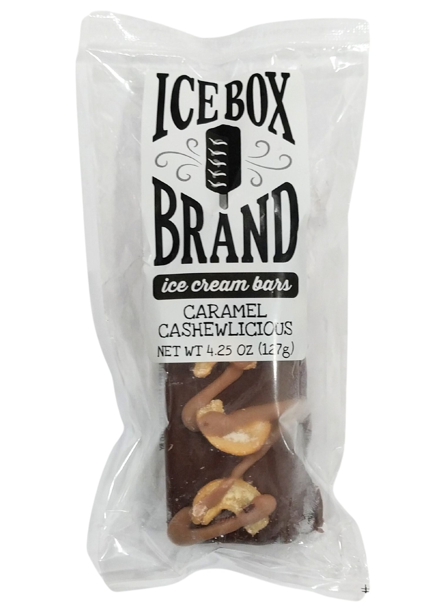 Ice Box Brand Caramel Cashewlicious Ice Cream Bar, 4.25 oz