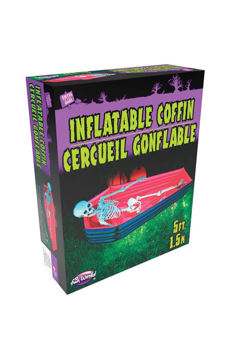 Fun World Inflatable Coffin Halloween Decor; image 1 of 3