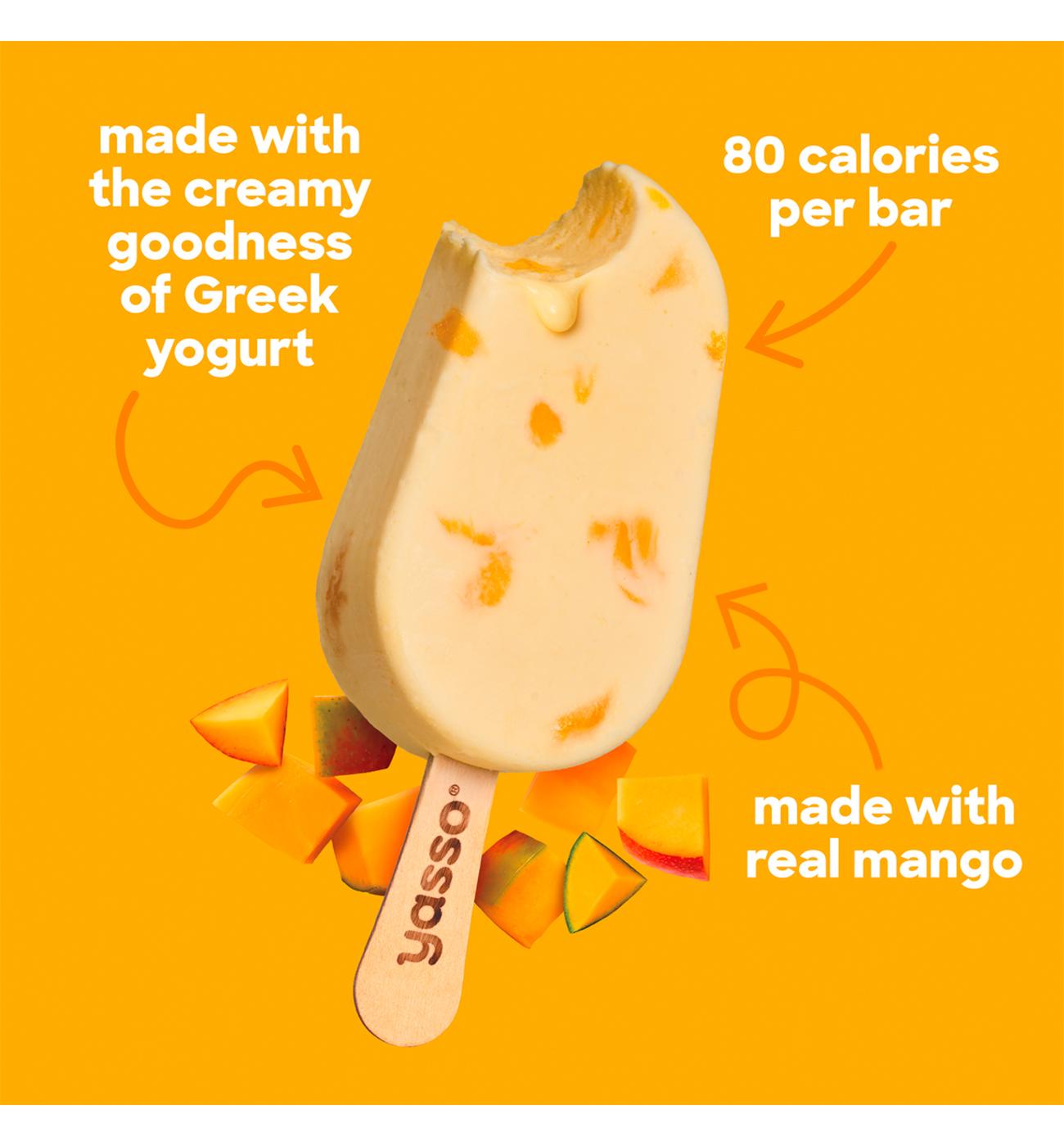 Yasso Creamy Mango Greek Yogurt Bars; image 3 of 6