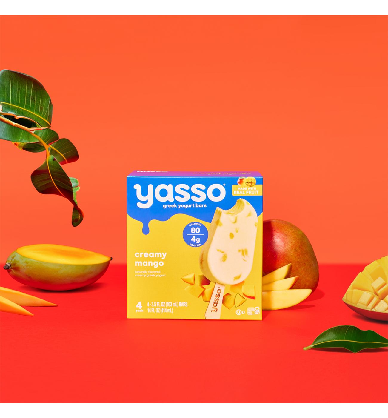 Yasso Creamy Mango Greek Yogurt Bars; image 5 of 6