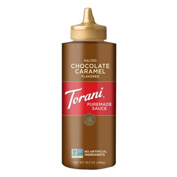 Torani Salted Chocolate Caramel Puremade Sauce, 16.5 oz