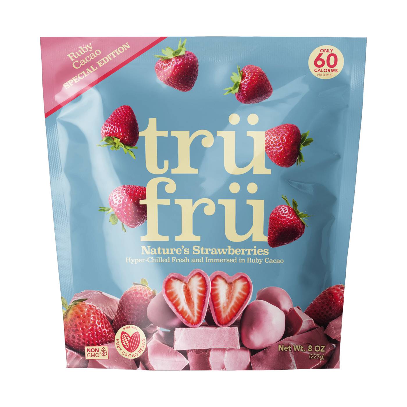 Tru Fru Nature's Strawberries Hyper-Chilled in Ruby Cacao; image 1 of 2