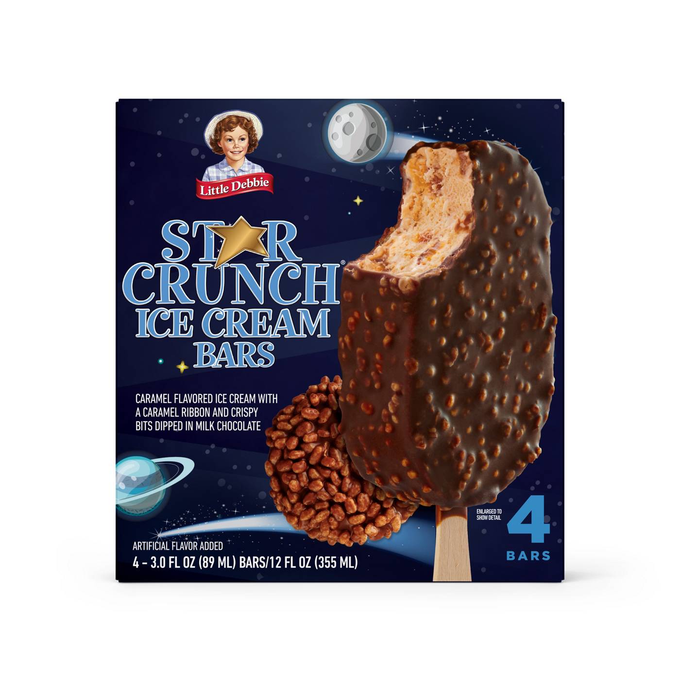 Little Debbie Star Crunch Ice Cream Bars; image 1 of 3