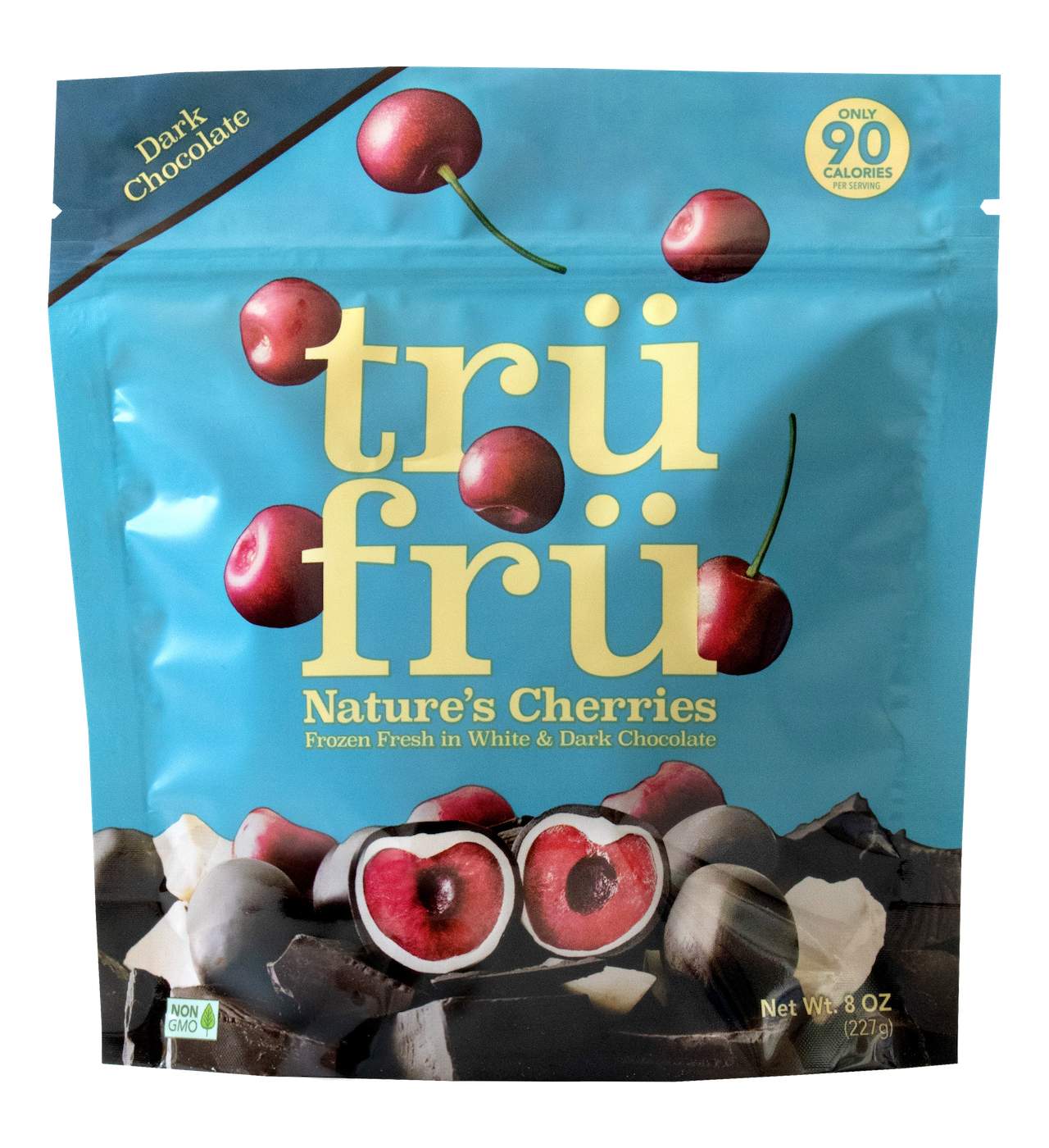 Tru Fru Nature's Cherries Frozen Fresh in White Dark & Chocolate; image 1 of 2