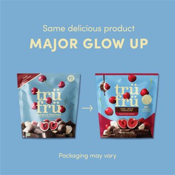 Tru Fru Frozen Cherries - White + Dark Chocolate