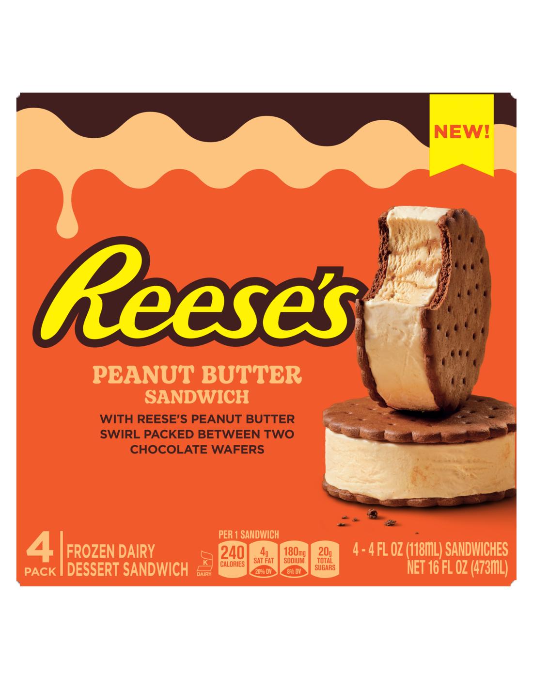 Reese's Peanut Butter Ice Cream Sandwiches; image 1 of 6