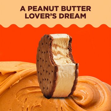 Reese's Peanut Butter Ice Cream Sandwiches, 4 ct