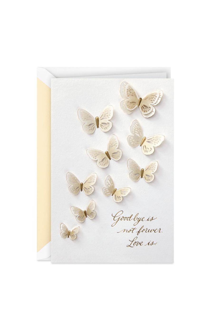 Hallmark Signature Butterflies Sympathy Card - E8; image 1 of 6