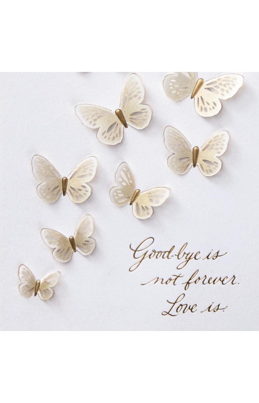 Hallmark Signature Butterflies Sympathy Card - E8; image 2 of 6